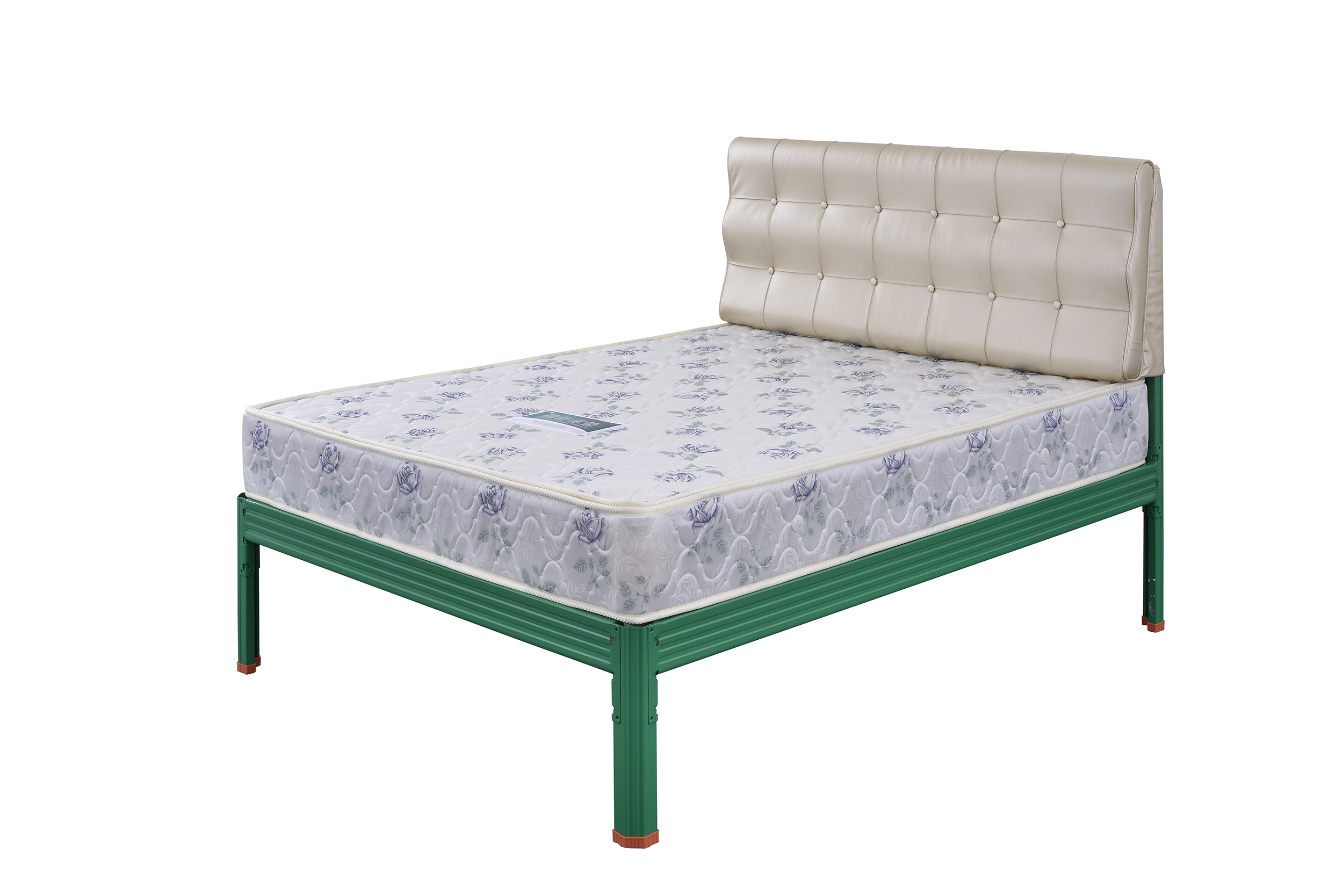 單層床，單人鐵架床帶床墊生產廠家