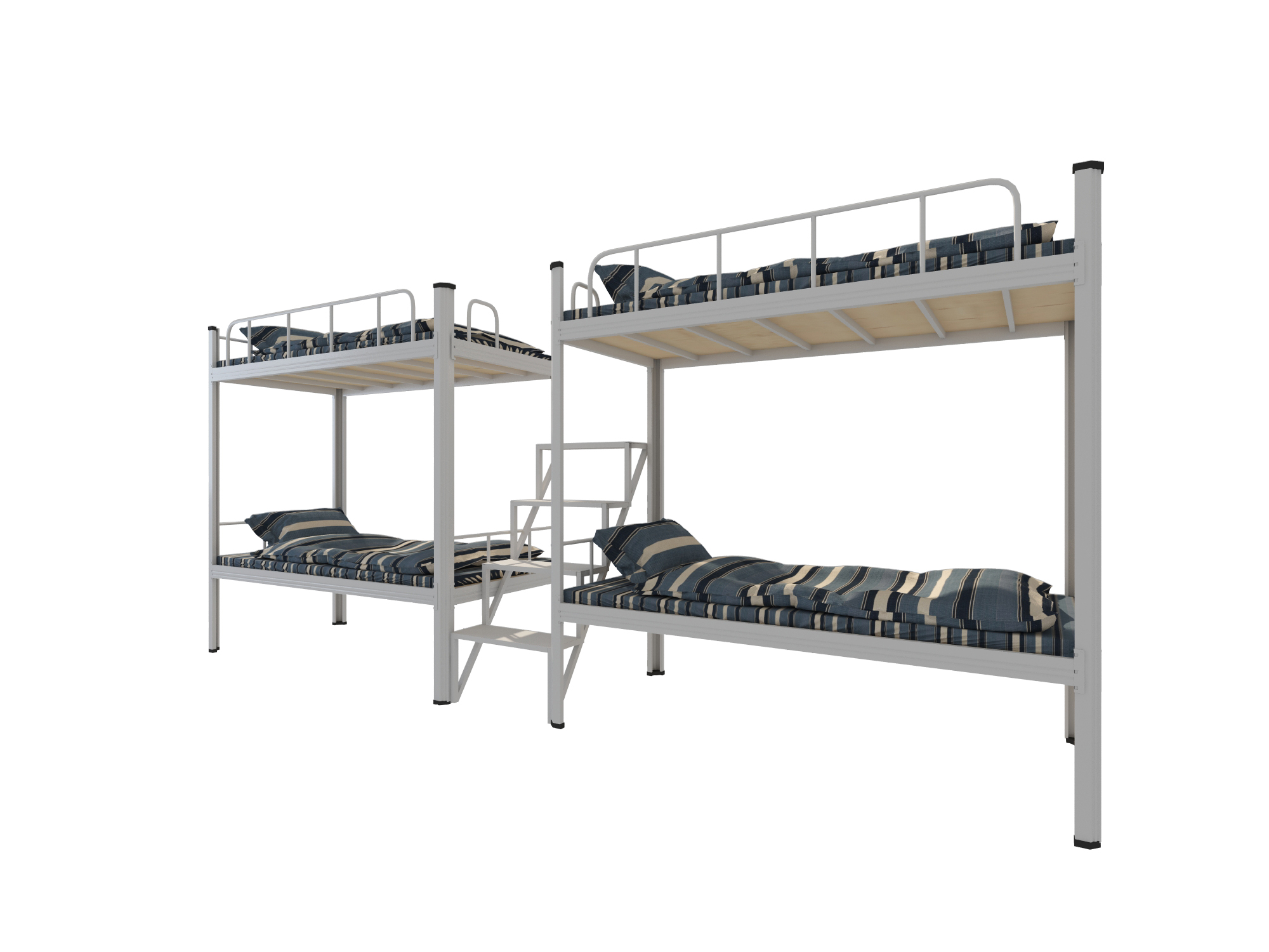 如何在上下鋪鐵床上面鋪床？