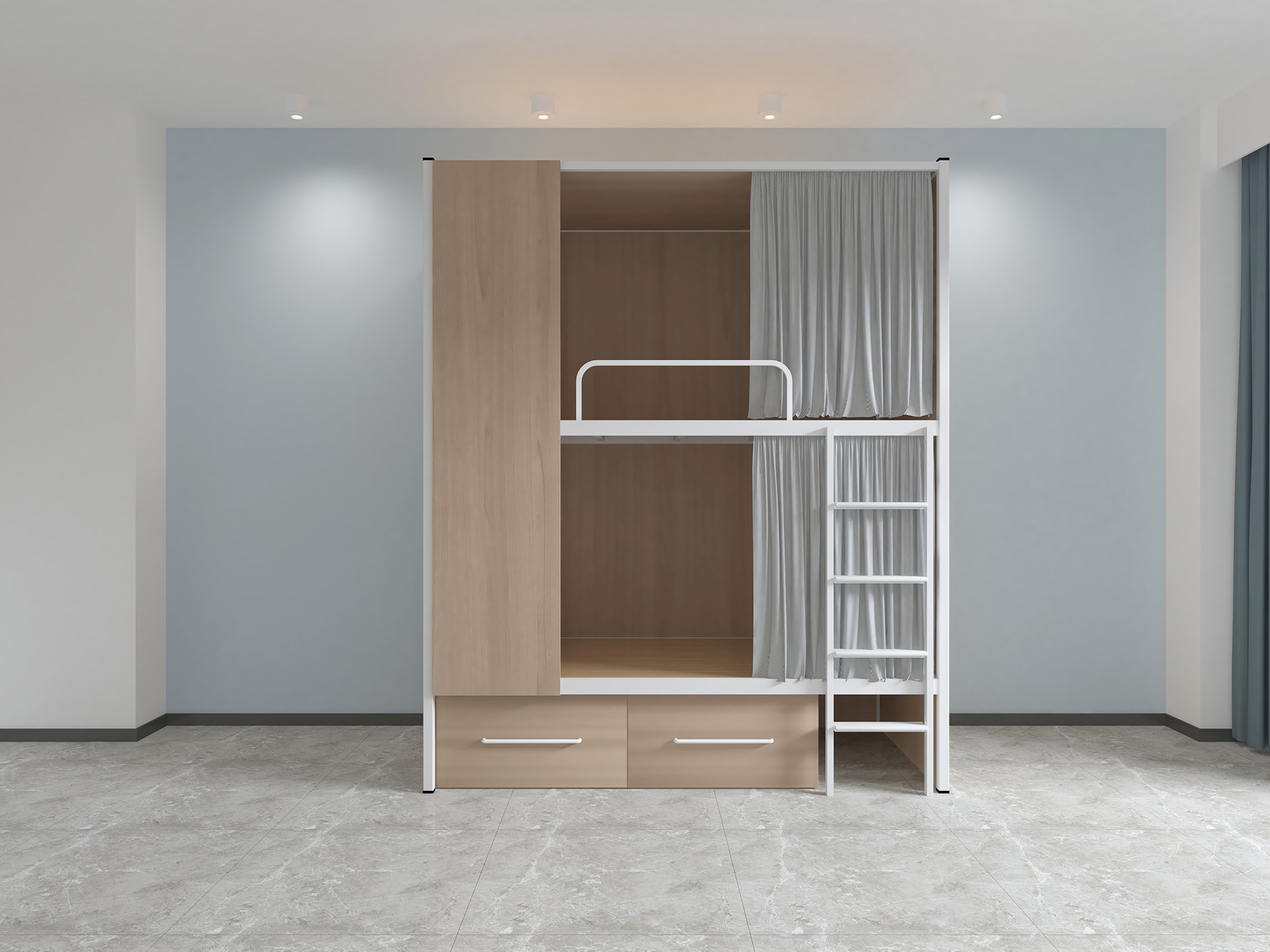 尋找上下鋪鐵床節省空間的方法？