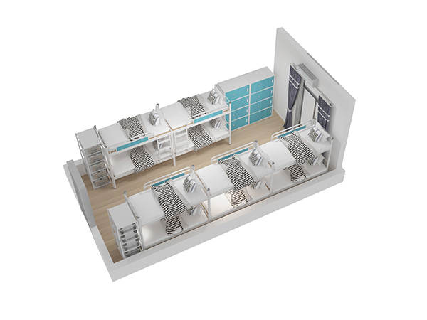 學校宿舍雙層鐵床尺寸一般是多少？