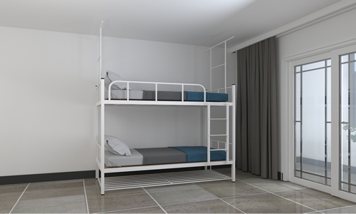 雙層鐵床廠家帶來藍色主題的宿舍案例