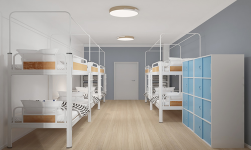 工廠用雙層鐵床，行李箱怎么放？