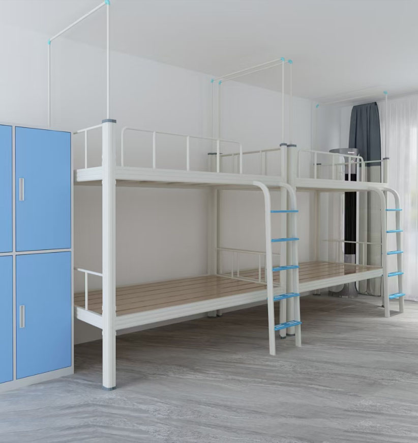 帶你認識這款連體雙層鐵床四人位！